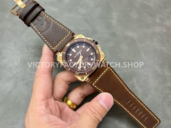 BRF Factory Bell & Ross BR-03 BR0392-D-BR-BR-SCA 42mm Bronze Leather strap Brown Dial (7) BRF Factory Bell & Ross BR-03 BR0392-D-BR-BR-SCA 42mm Bronze Leather strap Brown Dial