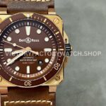 BRF Factory Bell & Ross BR-03 BR0392-D-BR-BR-SCA 42mm Bronze Leather strap Brown Dial (9) BRF Factory Bell & Ross BR-03 BR0392-D-BR-BR-SCA 42mm bronze brown dial leather strap