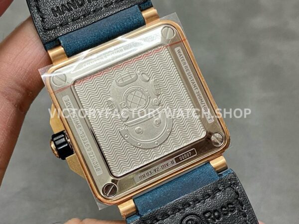 BRF Factory Bell & Ross BR-03 BR0392-D-LU-BR-SCA 42mm Bronze Leather strap Blue Dial (9) BRF Factory Bell & Ross BR-03 BR0392-D-LU-BR-SCA 42mm Bronze Calf Skin Strap Blue Dial
