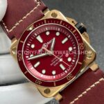 BRF Factory Bell & Ross BR 03 BR0392-D-R-BRSCA 42mm Bronze Leather Strap Red Dial (6) BRF Factory Bell & Ross BR-03 BR0392-D-R-BRSCA 42mm Bronze Leather Strap Red Dial