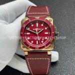 BRF Factory Bell & Ross BR 03 BR0392-D-R-BRSCA 42mm Bronze Leather Strap Red Dial (8) Explore the BRF Factory Bell & Ross BR-03 BR0392-D-R-BRSCA, a 42mm bronze model featuring a leather strap and distinctive red dial.