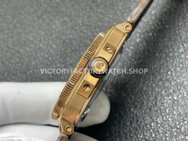 BRF Factory Bell & Ross BR 03 BR0392-D-WH-BRSCA 42mm Bronze Leather Strap Silver Dial (1) BRF Factory Bell & Ross BR-03 BR0392-D-WH-BRSCA 42mm Bronze Leather Strap Silver Dial