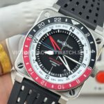 BRF Factory Bell & Ross BR-03 BR0393-BL-ST/SCA 42mm Black Rubber Strap Aluminium Bezel Black Dial
