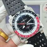 BRF Factory Bell & Ross BR-03 BR0393-BL-ST/SCA 42mm Black Rubber Strap Aluminium Bezel Black Dial