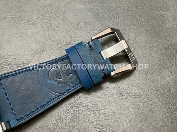 BRF Factory Bell & Ross BR-03 BR0393-BLU-STSCA 42mm Steel Calf Skin Strap Aluminium Bezel Blue Dial (5) BRF Factory Bell & Ross BR-03 BR0393-BLU-STSCA 42mm Steel Calf Skin Strap Aluminium Bezel Blue Dial