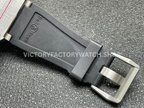 BRF Factory Bell & Ross BR 03 BR03A-BL-STSRB 42mm Steel Rubber Strap Black Dial (6) BRF Factory Bell & Ross BR-03 BR03A-BL-STSRB 42mm Steel Rubber Strap Black Dial