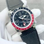 BRF Factory Bell & Ross BR-03 GMT BR0393-BL-STSCA 42mm Leather strap Aluminum Bezel Black Dial (1) BRF Factory Bell & Ross BR-03 GMT BR0393-BL-STSCA 42mm Leather strap Aluminum Bezel Black Dial