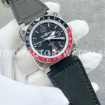 BRF Factory Bell & Ross BR-03 GMT BR0393-BL-STSCA 42mm Leather strap Aluminum Bezel Black Dial (9) BRF Factory Bell & Ross BR-03 GMT BR0393-BL-STSCA 42mm Leather strap Aluminum Bezel Black Dial