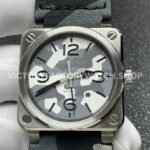 BRF Factory Bell & Ross BRS-CK-ST-SCA 42mm Steel Canvas Strap Green Dial (3) BRF Factory Bell & Ross BRS-CK-ST-SCA 42mm Steel Canvas Strap Green Dial