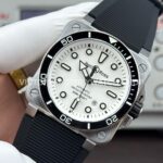 BRF Factory Bell & Ross BR-03BR03A-D-WH-STSRB 42mm Steel Rubber Strap Ceramic Bezel White Dial (1) BRF Factory Bell & Ross BR-03 BR03A-D-WH-ST/SRB 42mm Steel Rubber Strap Ceramic Bezel White Dial