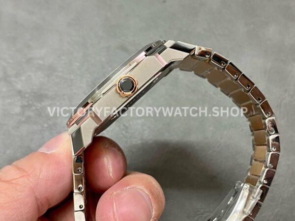 BV Factory Bvlgari Octo Solotempo 102118 41mm Half Rose Gold White Dial