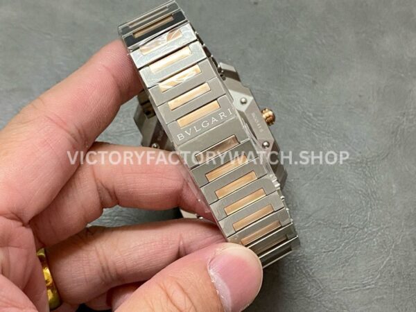 BV Factory Bvlgari Octo Solotempo 102118 41mm Half Rose Gold White Dial