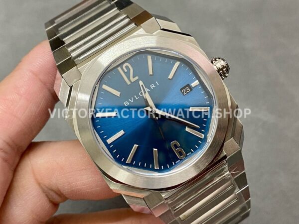 BV Factory Bvlgari Octo Solotempo 102031 40mm Full Steel Blue Dial