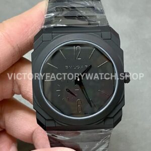 BV Bvlgari Octo Finissimo 103077 full ceramic black dial 40mm watch