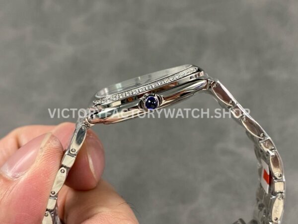 BV Factory Bvlgari Quartz Serpenti 103148 33mm Full Steel Blue Roman Numerals Silver Dial (1) BV Factory Bvlgari Quartz Serpenti 103148 33mm Full Steel Blue Roman Numerals Silver Dial