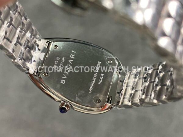 BV Factory Bvlgari Quartz Serpenti 103148 33mm Full Steel Blue Roman Numerals Silver Dial (6) BV Factory Bvlgari Quartz Serpenti 103148 33mm Full Steel Blue Roman Numerals Silver Dial