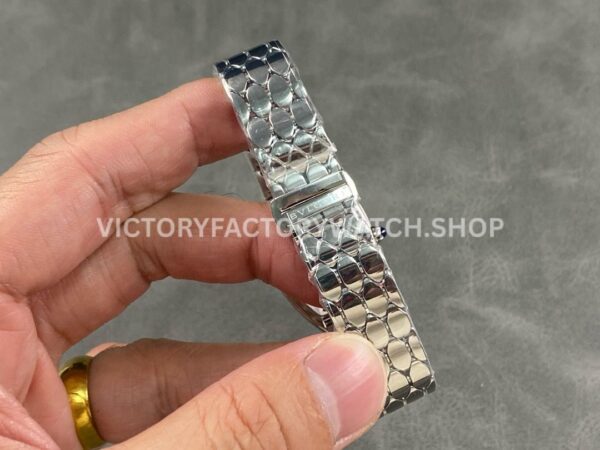 BV Factory Bvlgari Quartz Serpenti 103148 33mm Full Steel Blue Roman Numerals Silver Dial (8) BV Factory Bvlgari Quartz Serpenti 103148 33mm Full Steel Blue Roman Numerals Silver Dial