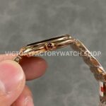 BV Factory Bvlgari Quartz Serpenti 103948 33mm Full Rose Gold Roman Numerals Silver Dial