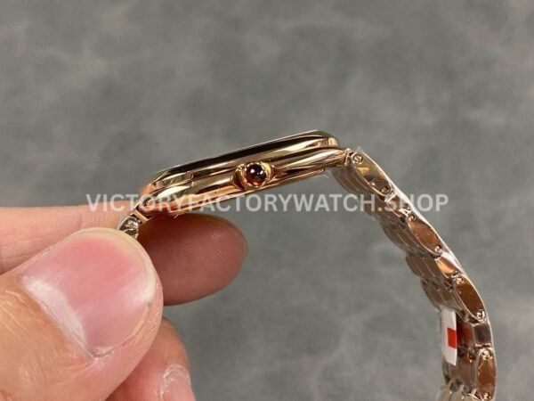 BV Factory Bvlgari Quartz Serpenti 103948 33mm Full Rose Gold Roman Numerals Silver Dial