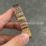 BV Factory Bvlgari Quartz Serpenti 103948 33mm Full Rose Gold Roman Numerals Silver Dial