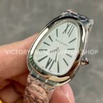 BV Factory Bvlgari Serpenti 103141 33mm Full Steel Roman Numerals Silver Dial (6) BV Factory Bvlgari Serpenti 103141 33mm Full Steel Roman Numerals Silver Dial