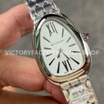 BV Factory Bvlgari Serpenti 103141 33mm Full Steel Roman Numerals Silver Dial (8) BV Factory Bvlgari Serpenti 103141 33mm Full Steel Roman Numerals Silver Dial