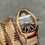 BV Factory Bvlgari Serpenti Tubogas 101814 35mm Full Rose Gold Roman Numerals Black Dial