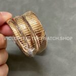 BV Factory Bvlgari Serpenti Tubogas 101814 35mm Full Rose Gold Roman Numerals Black Dial