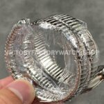 BV Factory Bvlgari Serpenti Tubogas 101910 35mm Full Steel Diamond Bezel Roman Numerals Silver Dial