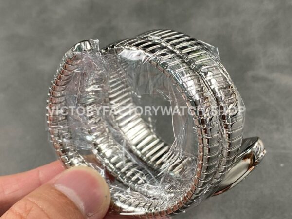 BV Factory Bvlgari Serpenti Tubogas 101910 35mm Full Steel Diamond Bezel Roman Numerals Silver Dial