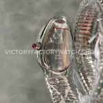 BV Factory Bvlgari Serpenti Tubogas 101910 35mm Full Steel Diamond Bezel Roman Numerals Silver Dial