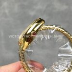 BV Factory Bvlgari Serpenti Tubogas 101924 35mm Full Yellow Gold Diamond Bezel Roman Numerals White Dial (5) BV Factory Bvlgari Serpenti Tubogas 101924 35mm Full Yellow Gold Diamond Bezel Roman Numerals White Dial