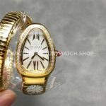 BV Factory Bvlgari Serpenti Tubogas 101924 35mm Full Yellow Gold Diamond Bezel Roman Numerals White Dial (7) BV Factory Bvlgari Serpenti Tubogas 101924 35mm Full Yellow Gold Diamond Bezel Roman Numerals White Dial