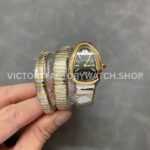 BV Factory Bvlgari Serpenti Tubogas 102099 35mm Half Rose GoldRoman Numerals Black Dial