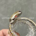 BV Factory Bvlgari Serpenti Tubogas 102099 35mm Half Rose GoldRoman Numerals Black Dial