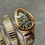 BV Factory Bvlgari Serpenti Tubogas 102099 35mm Half Rose GoldRoman Numerals Black Dial