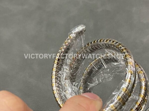 BV Factory Bvlgari Serpenti Tubogas 102099 35mm Half Rose GoldRoman Numerals Black Dial