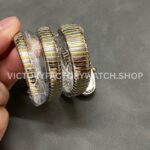 BV Factory Bvlgari Serpenti Tubogas 102099 35mm Half Rose GoldRoman Numerals Black Dial