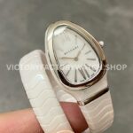 BV Factory Bvlgari Serpenti Tubogas 102613 35mm White Ceramic Roman Numerals White Dial (8) BV Factory Bvlgari Serpenti Tubogas 102613 35mm White Ceramic Roman Numerals White Dial