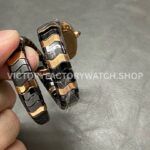 BV Factory Bvlgari Serpenti Tubogas 102735 35mm Half Rose Gold Ceramic Roman Numerals Black Dial (3) BV Factory Bvlgari Serpenti Tubogas 102735 35mm Half Rose Gold Ceramic Roman Numerals Black Dial