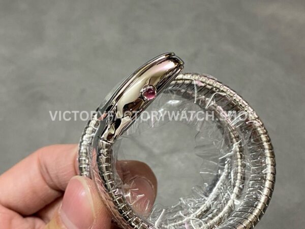 BV Factory Bvlgari Serpenti Tubogas 102824 35mm Steel Roman Numerals Black Dial