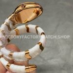 BV Factory Bvlgari Serpenti Tubogas 102886 35mm Half Rose Gold Ceramic Roman Numerals White Dial (1) BV Factory Bvlgari Serpenti Tubogas 102886 35mm Half Rose Gold Ceramic Roman Numerals White Dial