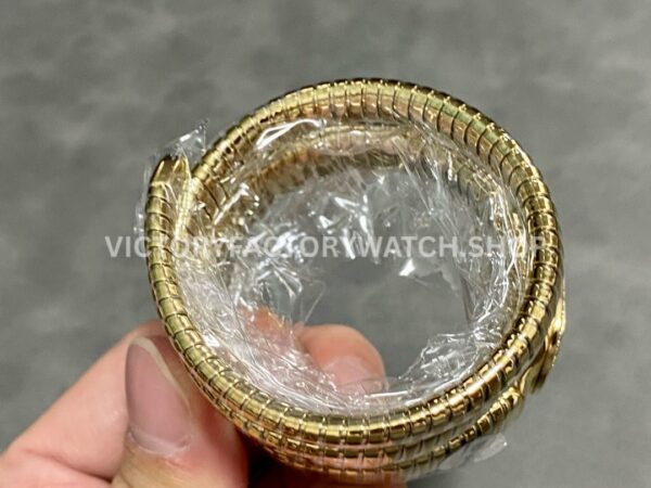 BV Factory Bvlgari Serpenti Tubogas 10430235mm Full Yellow Gold Roman Numerals Red Dial (5) BV Factory Bvlgari Serpenti Tubogas 104302 35mm Full Yellow Gold Roman Numerals Red Dial