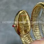 BV Factory Bvlgari Serpenti Tubogas 10430235mm Full Yellow Gold Roman Numerals Red Dial (6) BV Factory Bvlgari Serpenti Tubogas 104302 35mm Full Yellow Gold Roman Numerals Red Dial
