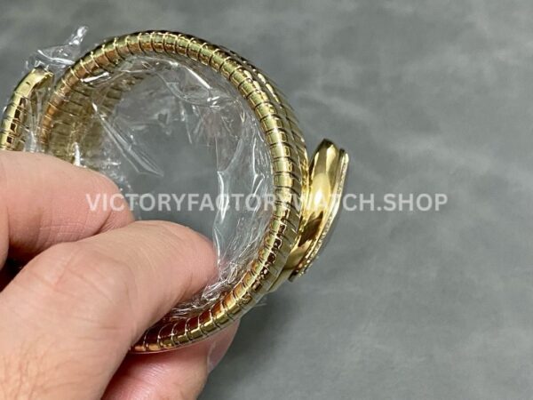 BV Factory Bvlgari Serpenti Tubogas 10430235mm Full Yellow Gold Roman Numerals Red Dial (8) BV Factory Bvlgari Serpenti Tubogas 104302 35mm Full Yellow Gold Roman Numerals Red Dial