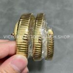 BV Factory Bvlgari Serpenti Tubogas 10430235mm Full Yellow Gold Roman Numerals Red Dial (9) BV Factory Bvlgari Serpenti Tubogas 104302 35mm Full Yellow Gold Roman Numerals Red Dial