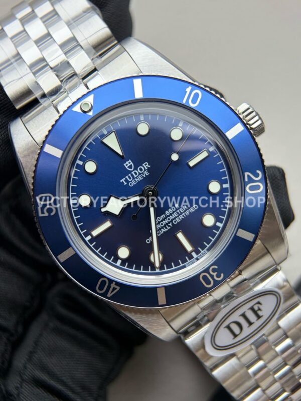 DIF Factory Tudor Black Bay 54 M79000B-0001 37mm Full Steel Blue Aluminum Bezel Blue Dial (5) DIF Factory Tudor Black Bay 54 M79000B-0001 37mm Full Steel Blue Aluminum Bezel Blue Dial Jubilee