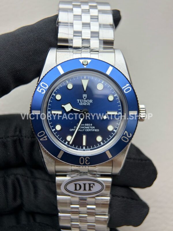 DIF Factory Tudor Black Bay 54 M79000B-0001 37mm Full Steel Blue Aluminum Bezel Blue Dial (7) DIF Factory Tudor Black Bay 54 M79000B-0001 37mm blue dial Jubilee bracelet