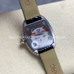 DR Factory Cartier Baignoire WB520008 31.4mm White Gold Diamond Bezel Roman Numerals Silver Dial