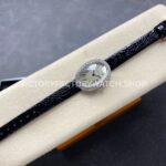 DR Factory Cartier Baignoire WB520008 31.4mm White Gold Diamond Bezel Roman Numerals Silver Dial